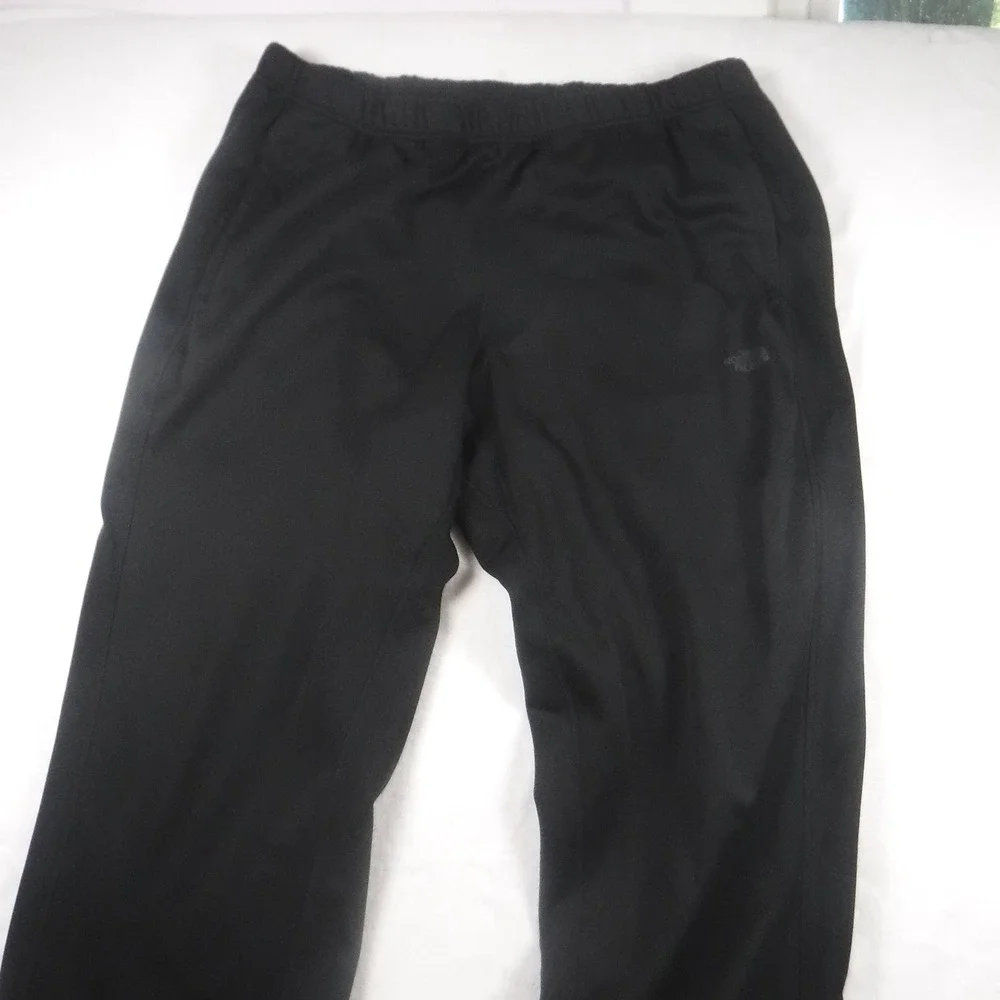 The North Face Mens XXL Black Sweat Pants Elastic Waist Drawstring Straight Leg
